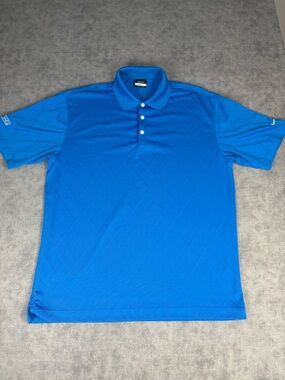 Nike Golf Dri-FIT Polo L Blue Riceland Brody Performance Shirt